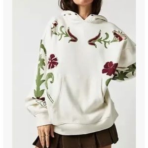 New Free People Nouveau Hoodie Sweatshirt Sz XS oversized fit